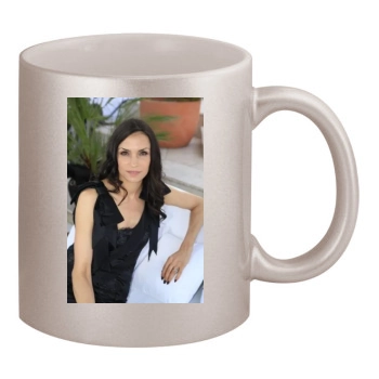 Famke Janssen 11oz Metallic Silver Mug