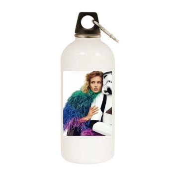 Fanny Francois White Water Bottle With Carabiner