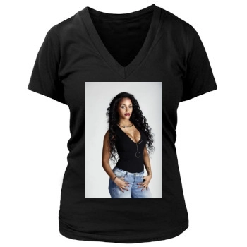 Fanny Neguesha Women's Deep V-Neck TShirt