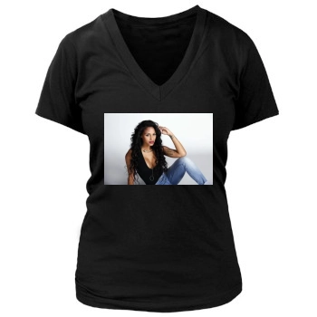 Fanny Neguesha Women's Deep V-Neck TShirt