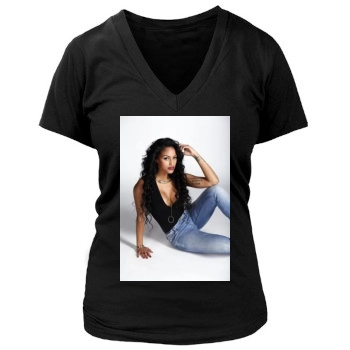 Fanny Neguesha Women's Deep V-Neck TShirt