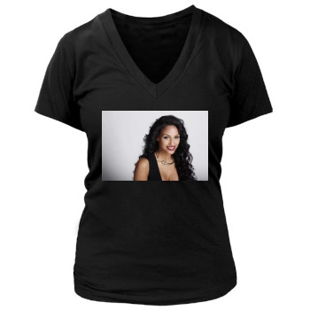 Fanny Neguesha Women's Deep V-Neck TShirt