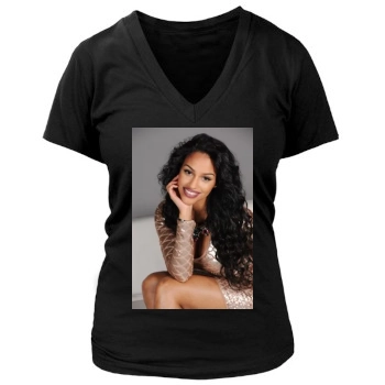 Fanny Neguesha Women's Deep V-Neck TShirt