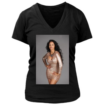 Fanny Neguesha Women's Deep V-Neck TShirt