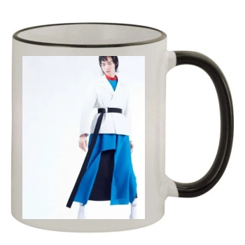 Fei Fei Sun 11oz Colored Rim & Handle Mug