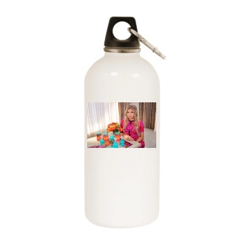 Fergie White Water Bottle With Carabiner