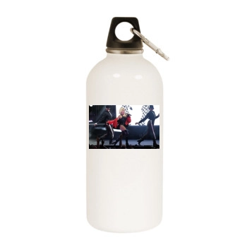 Fergie White Water Bottle With Carabiner