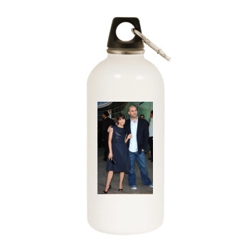 Selma Blair White Water Bottle With Carabiner