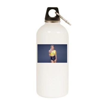 Fergie White Water Bottle With Carabiner