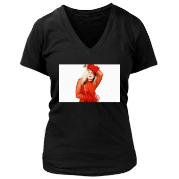 Fergie Women's Deep V-Neck TShirt