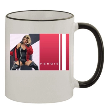 Fergie 11oz Colored Rim & Handle Mug