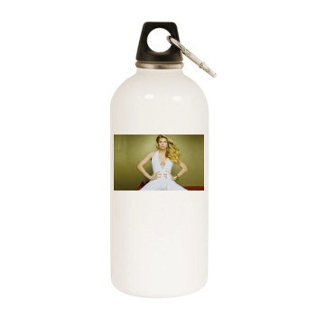 Fergie White Water Bottle With Carabiner