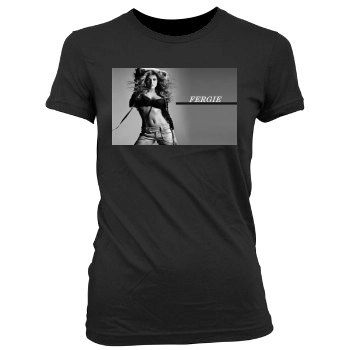 Fergie Women's Junior Cut Crewneck T-Shirt