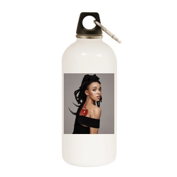 FKA Twigs White Water Bottle With Carabiner