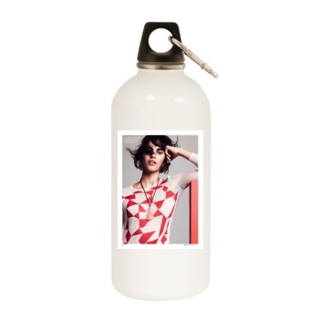 Flavia Lucini White Water Bottle With Carabiner