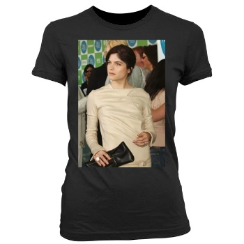 Selma Blair Women's Junior Cut Crewneck T-Shirt