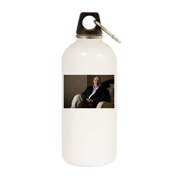 Frank Langella White Water Bottle With Carabiner