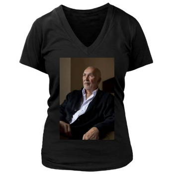 Frank Langella Women's Deep V-Neck TShirt