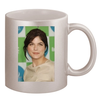 Selma Blair 11oz Metallic Silver Mug