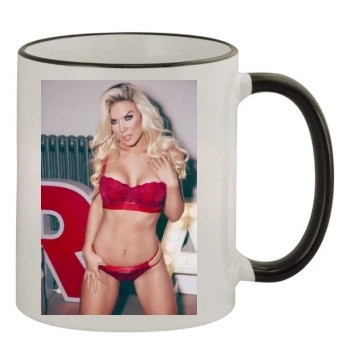 Frankie Essex 11oz Colored Rim & Handle Mug