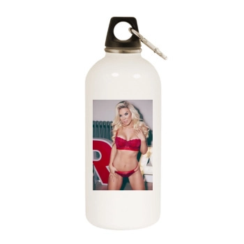 Frankie Essex White Water Bottle With Carabiner