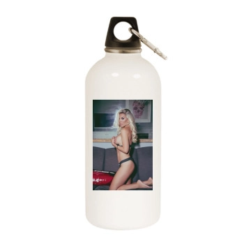 Frankie Essex White Water Bottle With Carabiner