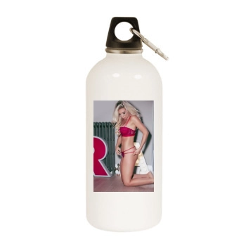 Frankie Essex White Water Bottle With Carabiner