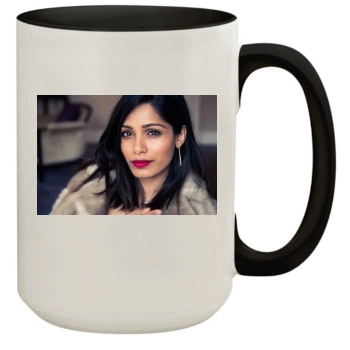 Freida Pinto 15oz Colored Inner & Handle Mug