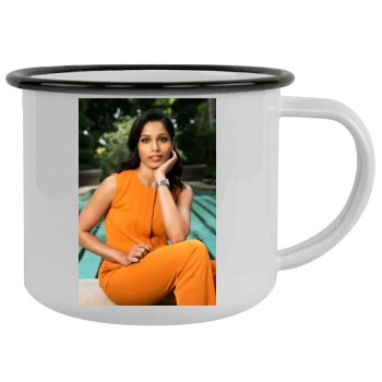 Freida Pinto Camping Mug