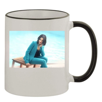 Freida Pinto 11oz Colored Rim & Handle Mug