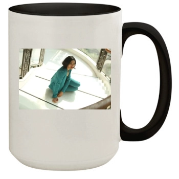 Freida Pinto 15oz Colored Inner & Handle Mug