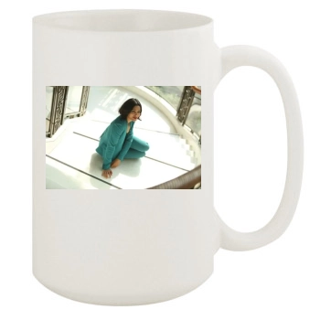 Freida Pinto 15oz White Mug