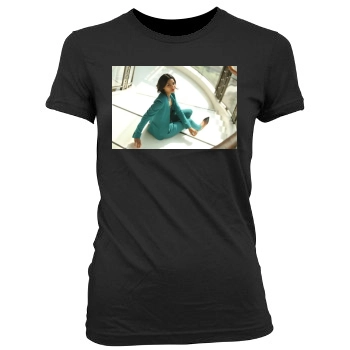 Freida Pinto Women's Junior Cut Crewneck T-Shirt