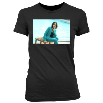 Freida Pinto Women's Junior Cut Crewneck T-Shirt