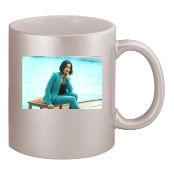 Freida Pinto 11oz Metallic Silver Mug