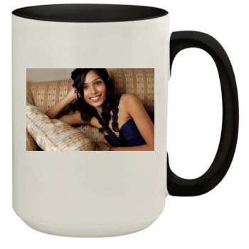 Freida Pinto 15oz Colored Inner & Handle Mug