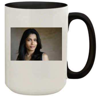 Freida Pinto 15oz Colored Inner & Handle Mug