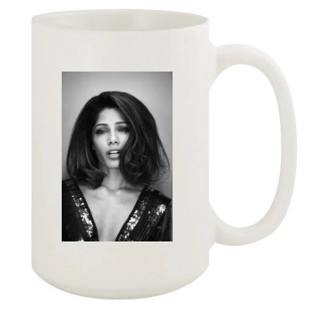 Freida Pinto 15oz White Mug