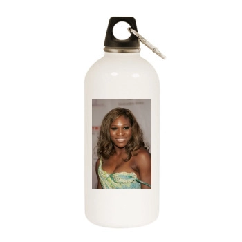 Serena Williams White Water Bottle With Carabiner