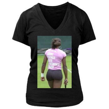 Serena Williams Women's Deep V-Neck TShirt