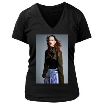 Freja Beha Erichsen Women's Deep V-Neck TShirt