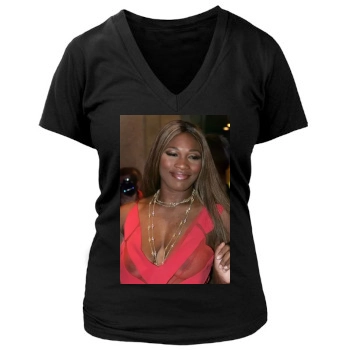 Serena Williams Women's Deep V-Neck TShirt