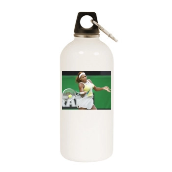 Serena Williams White Water Bottle With Carabiner