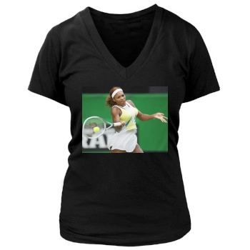 Serena Williams Women's Deep V-Neck TShirt