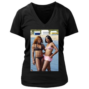 Serena Williams Women's Deep V-Neck TShirt