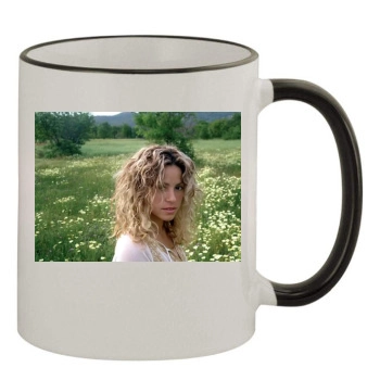 Shakira 11oz Colored Rim & Handle Mug