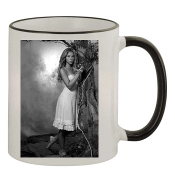 Shakira 11oz Colored Rim & Handle Mug