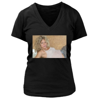 Shakira Women's Deep V-Neck TShirt