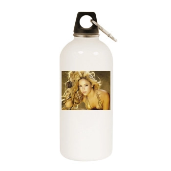 Shakira White Water Bottle With Carabiner