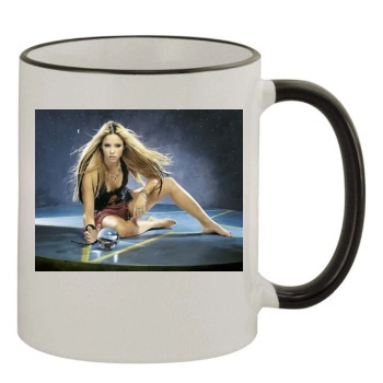 Shakira 11oz Colored Rim & Handle Mug